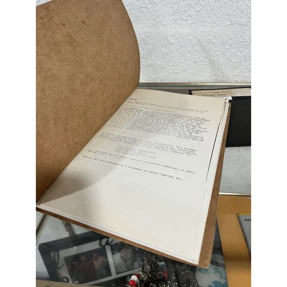 Vintage Apple Program Manager (User's Manual & Floppy Disc) F.A.R. Disk File